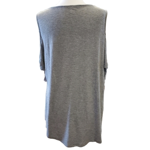 CATO Cold Shoulder Pumpkin Design Top Sz Large - Picture 2 of 12